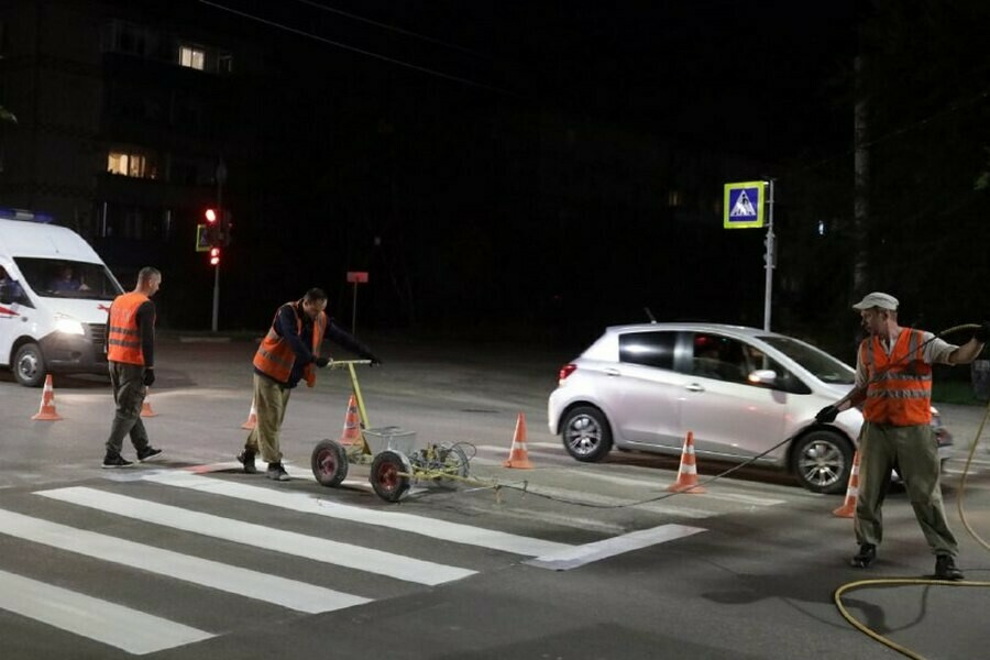 Благовещенские власти назвали улицы где обновили дорожную разметку