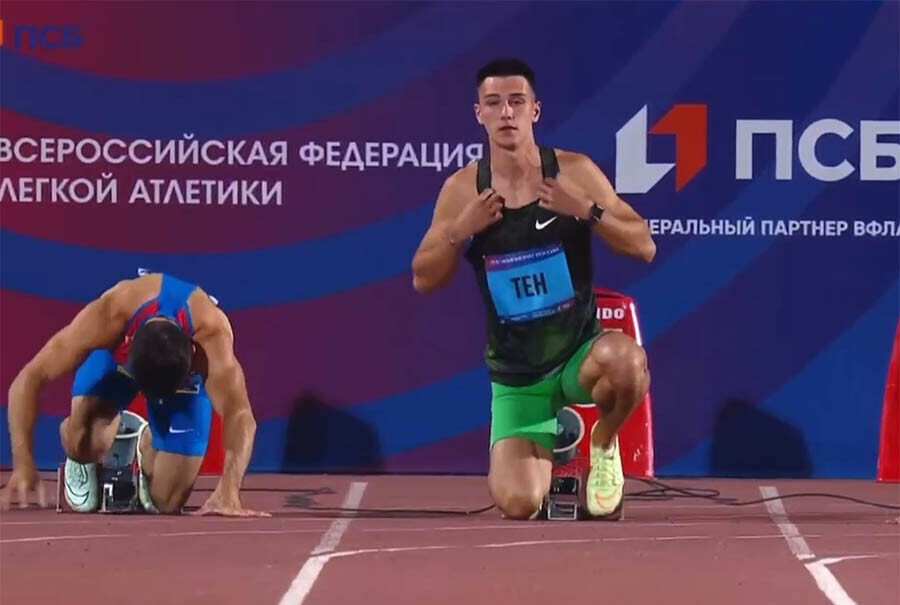 Легкоатлет Данила Тен выступающий за Амурскую область стал вторым на чемпионате России видео