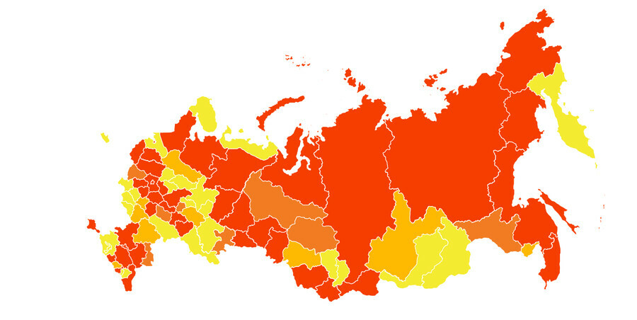 Амурская область сменила ковидный статус с желтого на оранжевый