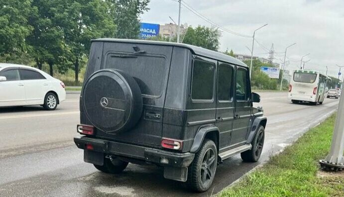 В Благовещенске за неповиновение полиции арестовали водителя мерседеса 