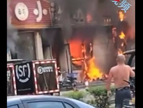 В одной из китайских закусочных в пожаре погибли 17 человек видео