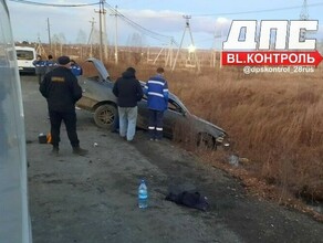 Поездка закончилась больницей в Магдагачинском районе автомобиль слетел с трассы