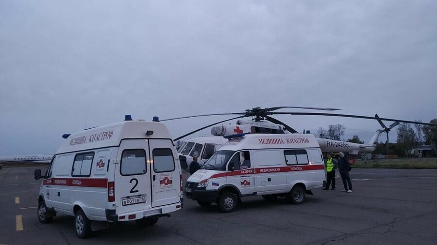 В Амурской области тяжелых больных с диагнозом COVID19  пришлось эвакуировать на вертолете
