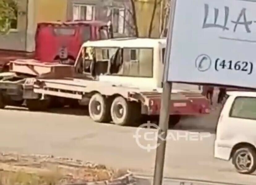 Появились подробности ДТП пассажирского автобуса и трала 