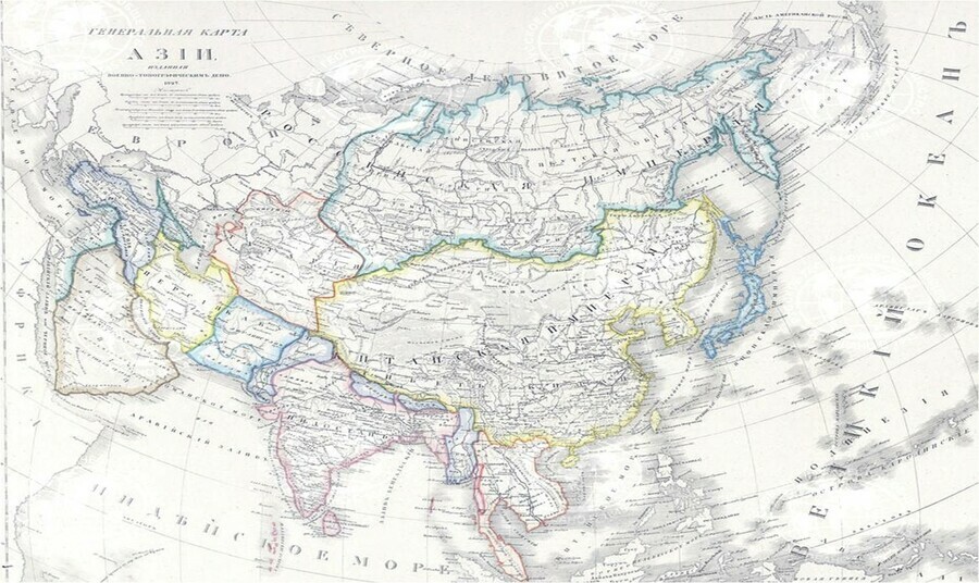 В Амурском краеведческом музее откроется выставка на которой экспонируется Генеральная карта Азии 1840 года