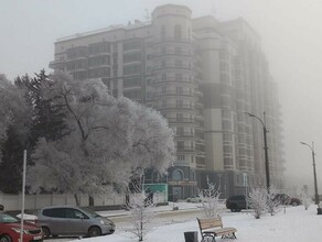 Ничегошеньки не видно Благовещенск окутал зимний туман фоторепортаж видео