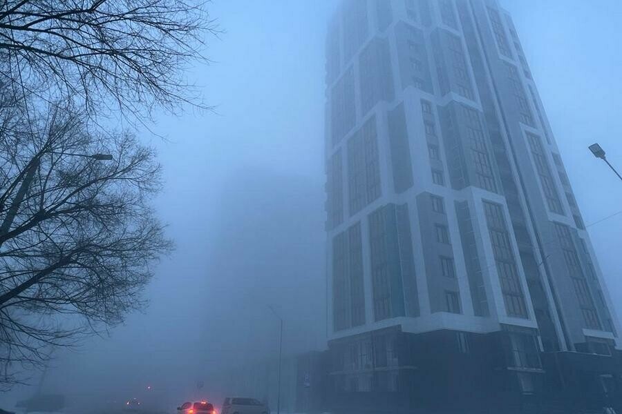 Благовещенск вновь окутал туман а утром город проснулся в инее Что говорят специалисты фото видео