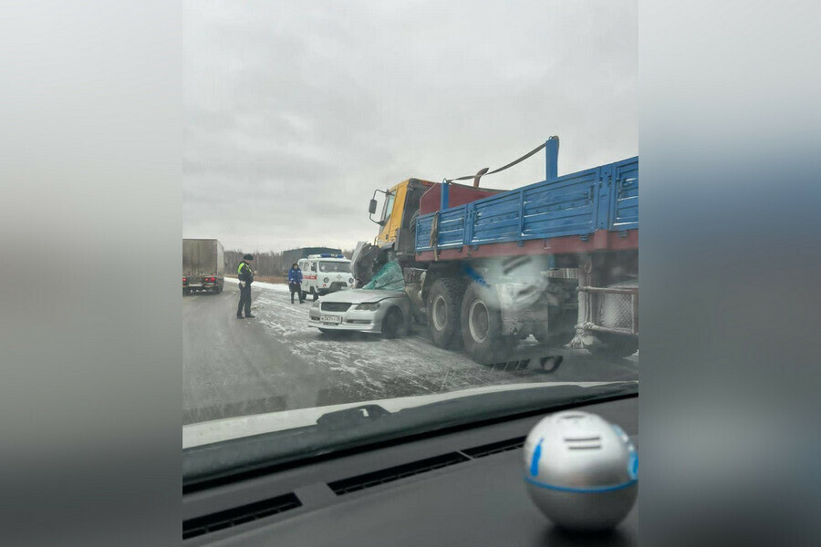 Ужасная авария на федеральной трассе Уссури грузовик переехал марка фото 