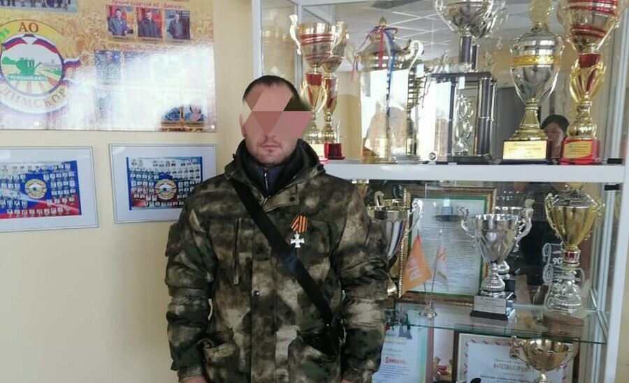 Мобилизованного в сентябре амурчанина наградили Георгиевским крестом 