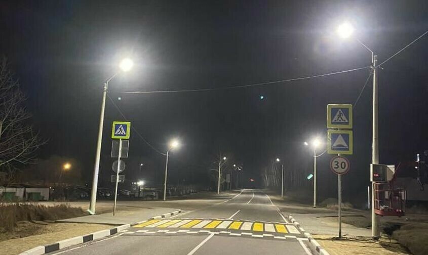 В 2023 году освещение получат 53 километра амурских дорог