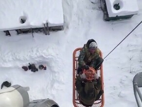 В Приморье охотников и собак спасли из снежного плена видео