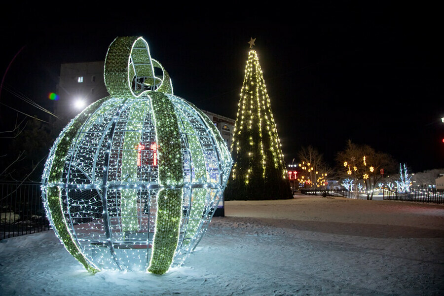 Конкурс снежных фигур час творчества дискотекамаскарад как в Приамурье встречают Новый год