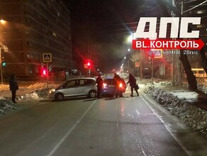 В результате аварии в Благовещенске был заблокирован проезд по улице Артиллерийской