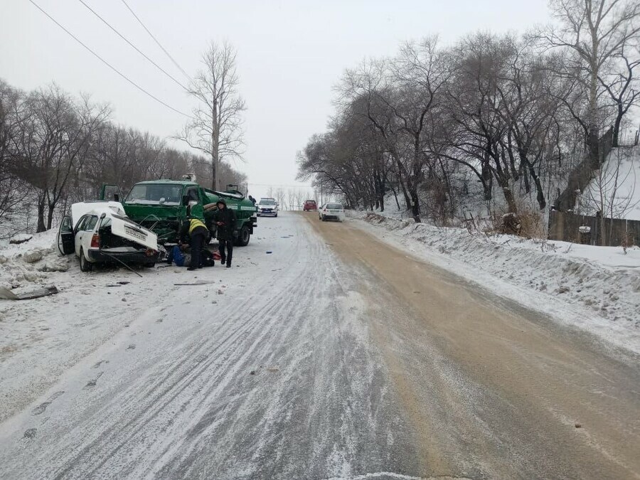 В Белогорске в страшном ДТП погиб водитель фото
