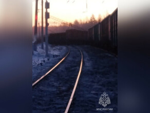 Амурское МЧС опубликовало фото с места аварии на железной дороге в Сковородинском районе