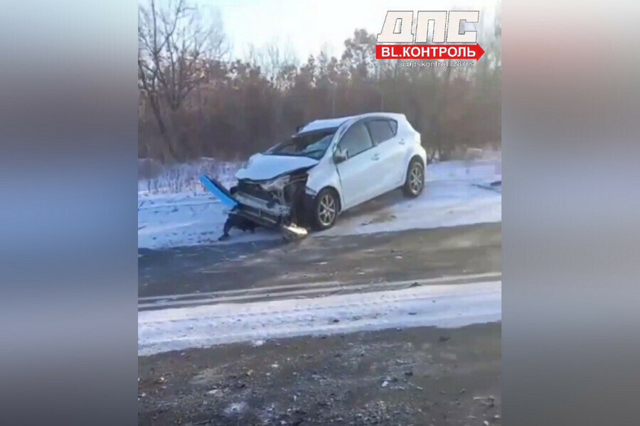 На трассе в Благовещенском районе произошло жесткое ДТП фото 