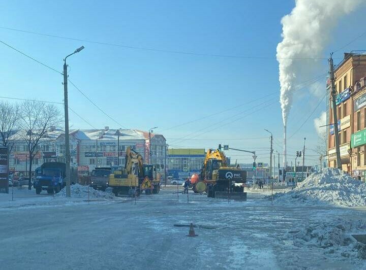 В Благовещенске улица Пролетарская в районе Мухина изза порыва будет перекрыта на несколько дней