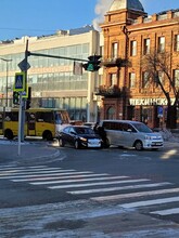 Соцсети изза спецавтомобиля с сиренами в центре Благовещенска произошло ДТП