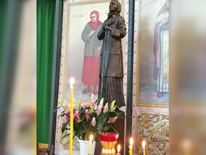 Скульптуру Ксении Петербургской изготовили мастера Петербурга для храма Благовещенска