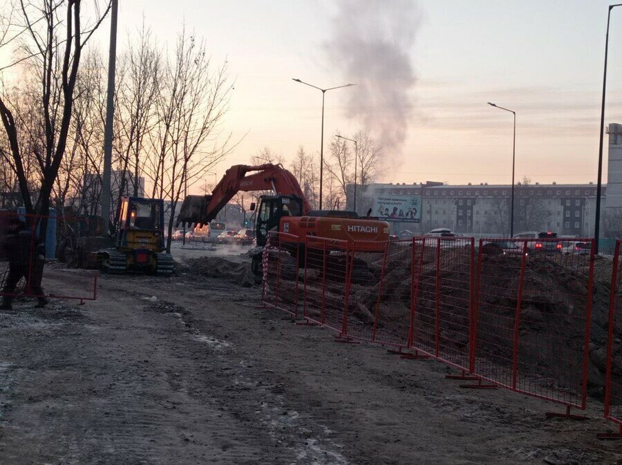 Затягивается ремонт коллекторов в районе Игнатьевского шоссе Благовещенска 