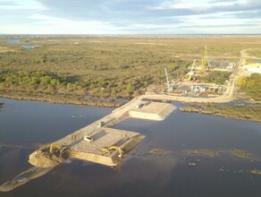 В Благовещенске завершено бетонирование первого ростверка 23й опоры нового зейского моста