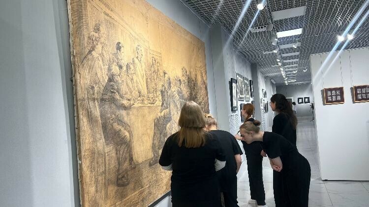 В Благовещенске выставлен набросок известного амурского художника Картина хранится в Литературном музее в Москве