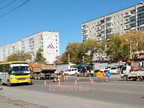 В Благовещенске снова занялись провалом на Игнатьевском шоссе