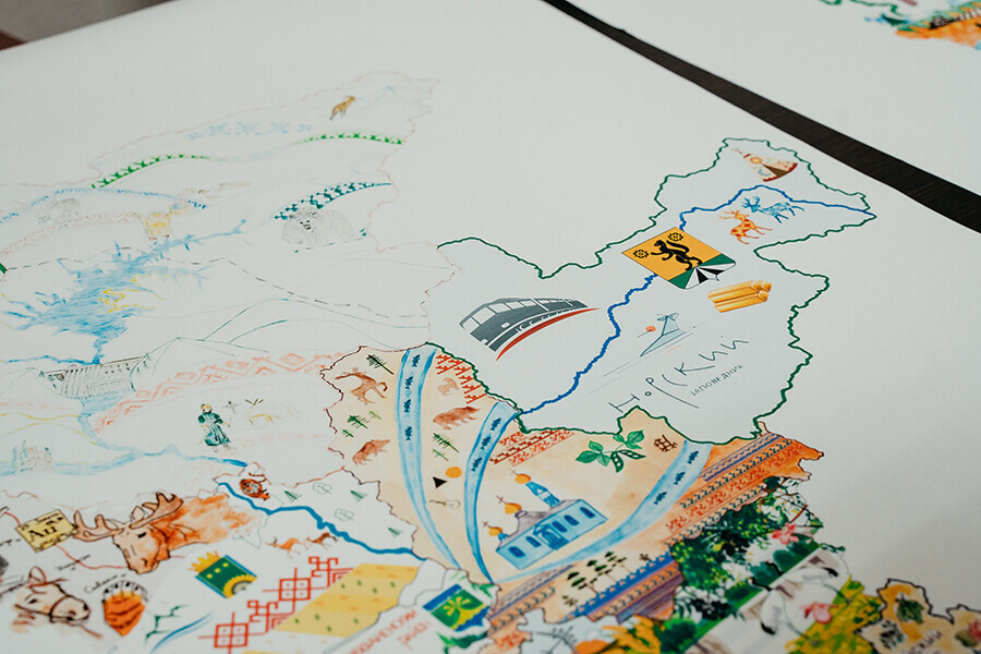 Амурские умелицы начинают вышивать карту Амурской области размером 18х2 метра