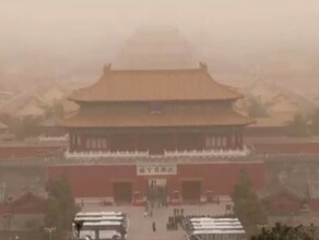 Китай накрыла песчаная буря
