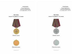 Президент России учредил медаль За храбрость двух степеней