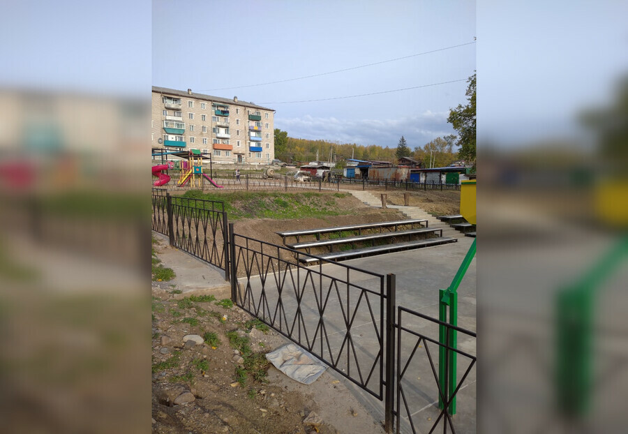 Двухуровневую спортивноигровую площадку открыли в Сковородинском районе 