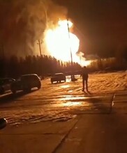 Мощный взрыв произошел на газопроводе на Урале