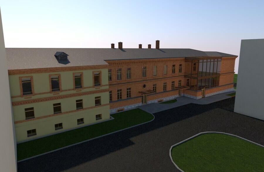 В Благовещенске согласовали проект реставрации бывшего здания больницы на Уралова Как оно будет выглядеть фото