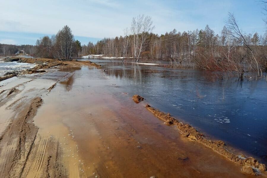 Большая вода в одном из районов Приамурья спасают дорогу от затопления фото 