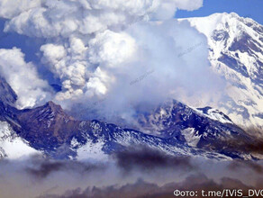 Появился первый снимок последствий извержения вулкана Шивелуч на Камчатке