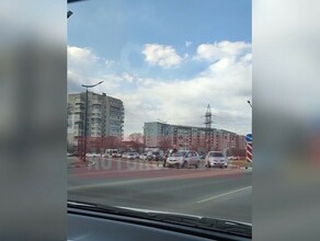 На Калининском кольце затор произошло ДТП затруднен въезд и выезд