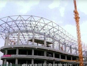 В Хэйхэ возобновилось строительство канатной дороги через Амур видео