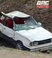 В Приамурье на трассе нашли брошенное разбитое авто