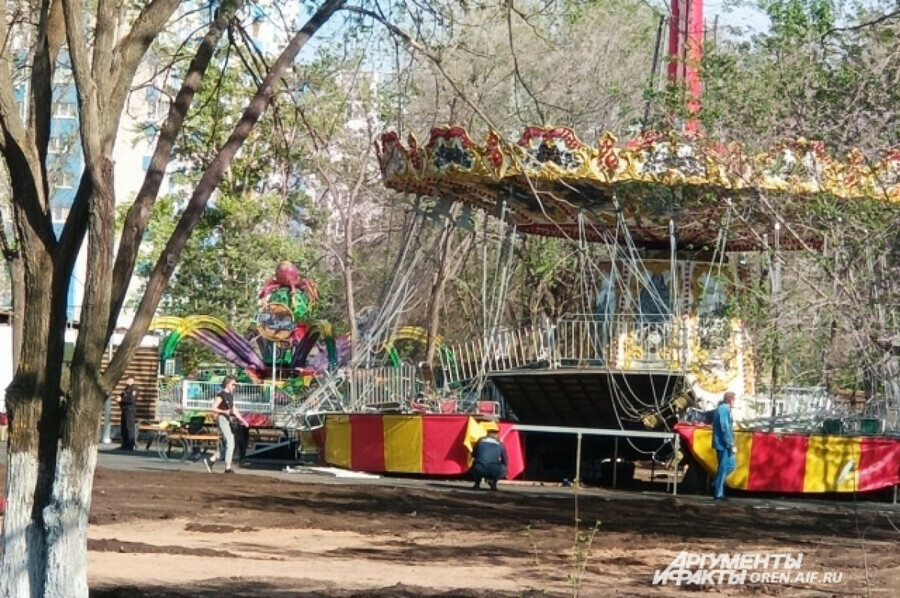 В парке российского города рухнула карусель Пострадали в основном дети