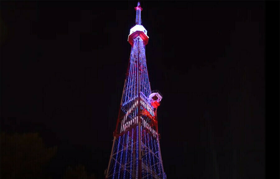 В честь Дня города главную телевизионную башню Приамурья украсит праздничная иллюминация
