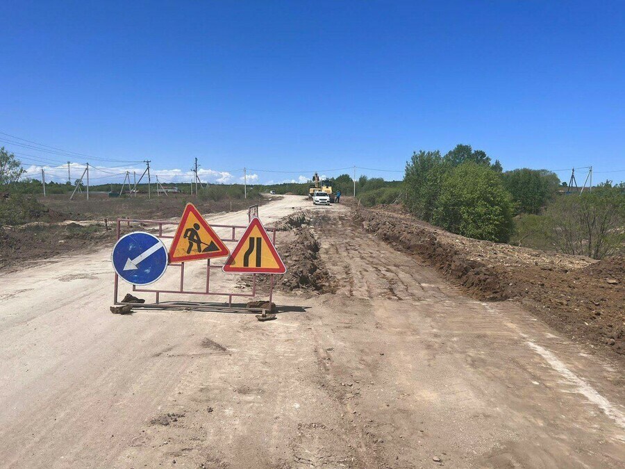 Стартовал ремонт дороги Белогорье  Марково с заменой мест пучинообразований