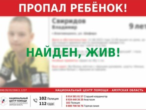 Пропавший в Благовещенске 9летний ребенок найден Где он был