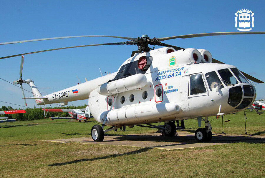 Вертолет Амурской авиабазы получил имя Героя Советского Союза Петра Седельникова