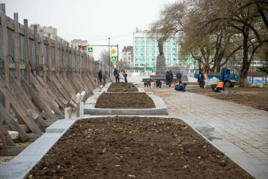 Новую площадь Ленина в Благовещенске откроют в ноябре Что увидят жители видео фото