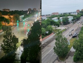 Было и стало где ушла вода с улиц Благовещенска а где всё еще большие лужи фото