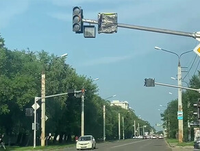 На улице Новой в Благовещенске установили новые светофоры видео