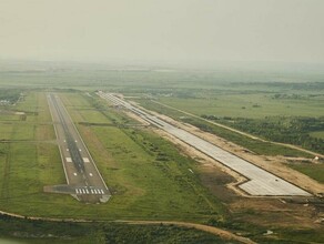 Строящуюся взлётнопосадочную полосу в аэропорту Благовещенска показали с высоты птичьего полета фото