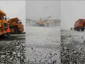 В Забайкалье выпал снег видео