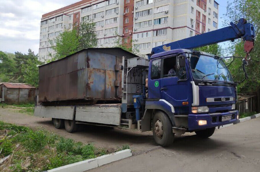 В Благовещенске убирают самовольно установленные гаражи Владельцам за их возврат придется платить