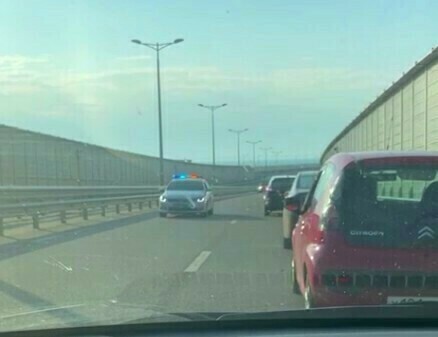 Движение автотранспорта по Крымскому мосту снова перекрыли Всех просят сохранять спокойствие